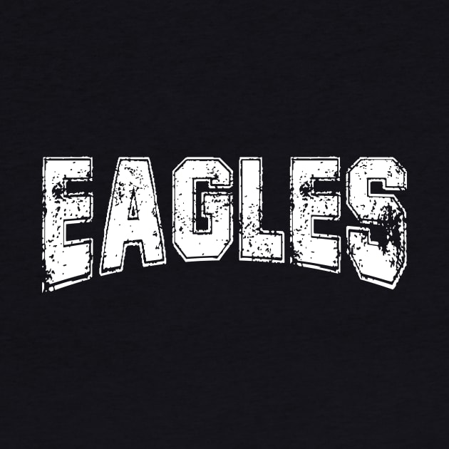 Eagles mascot, eagles white distressed by Karley’s Custom Creations